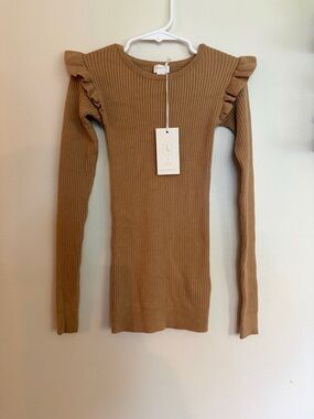 NWT Jamie Kay Ribbed Frill Sweater